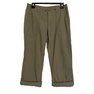Patagonia Women’s Hiking Pants Size 6 Green Roll Tab Convertible Outdoor